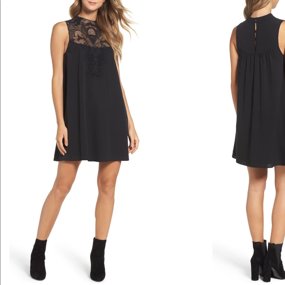 NWOT Chelsea28 LBD lace black size XS